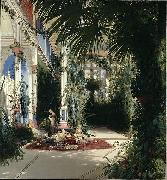 The Interior of the Palm House on the Pfaueninsel Near Potsdam Carl Blechen